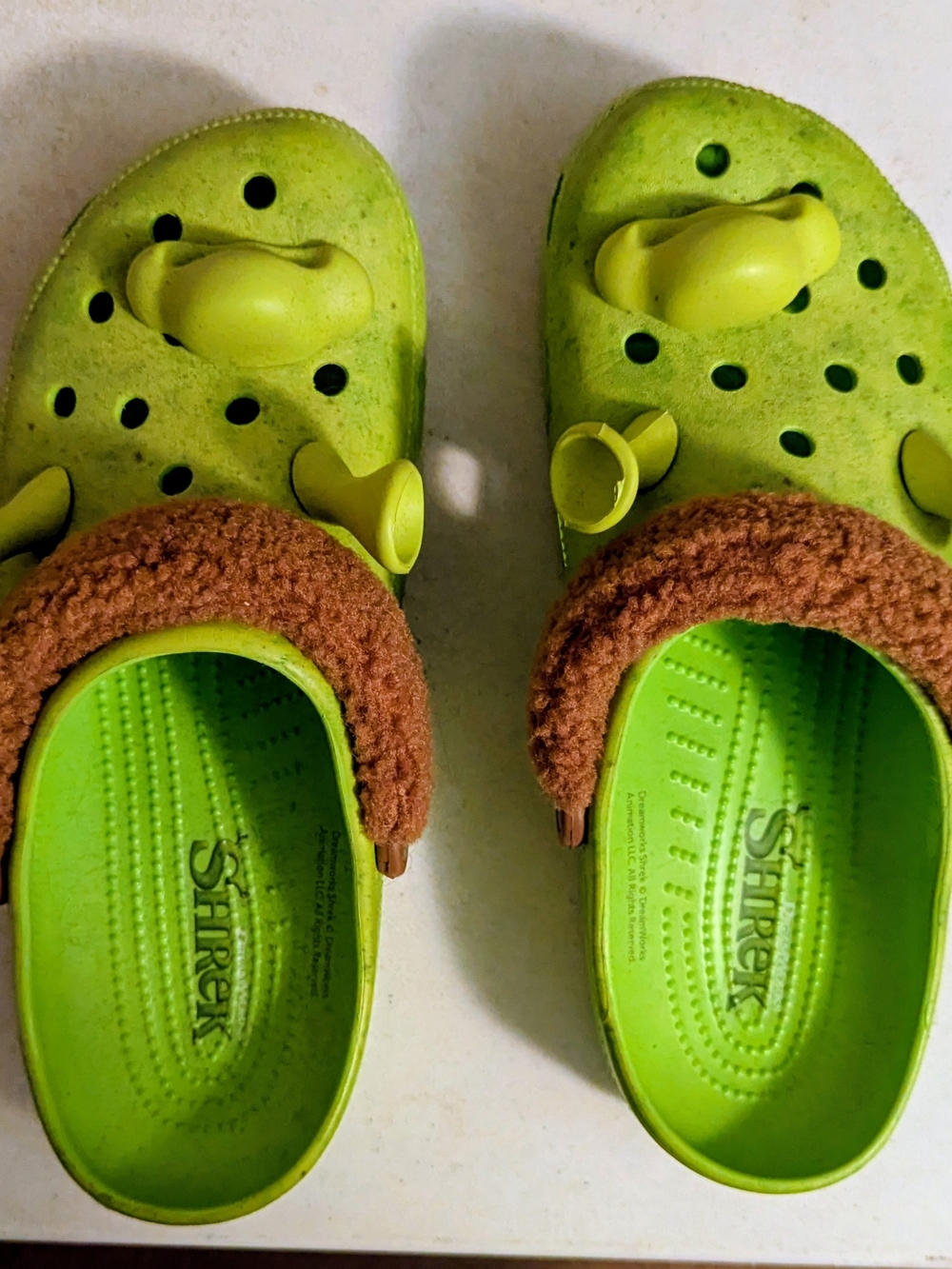 Shrek Crocs - Men's Size 12